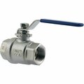 Plumbeeze PLUMB-EEZE 1/2 In. FPT Stainless Steel Full Port Ball Valve PEBVSS-1005